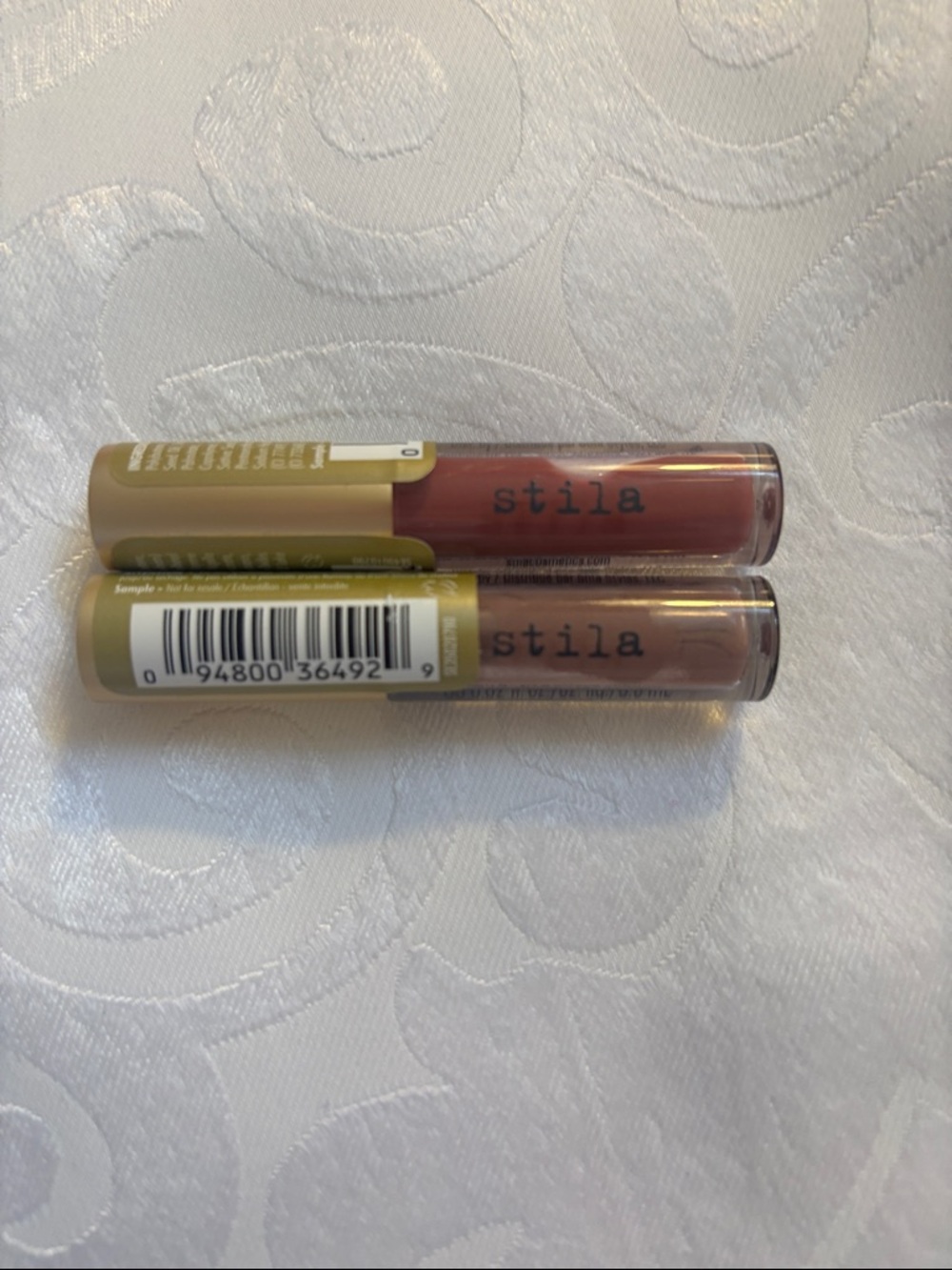 Stila heavens dew gel lip oil, and Stila liqua-play eye shadow